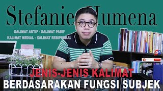 Jenis Jenis Kalimat Berdasarkan Fungsi Subjek [upl. by Nillor]