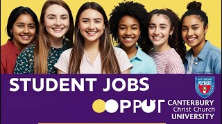 Jobs Opportunities for Students  Canterbury Christ Church University  Low Budget Offer [upl. by Lepper434]