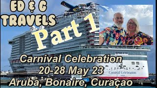 ABC IslandsCarnival Celebration May 2028 2023 Part 1 Gift from Carnival staff edandgtravels [upl. by Wrennie]