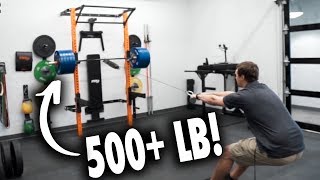 DROPPING 500 LB Bar on PRx Folding SQUAT RACK Test [upl. by Deraj386]