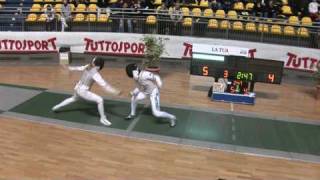 20100305 wf gp Turin 64 green DERIGLAZOVA Inna RUS 15 vs TRILLINI Giovanna ITA 10 sd No [upl. by Secnirp388]