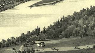 Tidioute Pennsylvania 1896 Panoramic Birds Eye View Map 7398 [upl. by Ahsirkal]