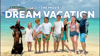 our FIRST movie DREAM summer trip w our 5 KIDS ages 714 CRUISE TO THE BAHAMAS [upl. by Gimpel963]