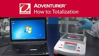 How to Totalization  OHAUS Adventurer™ Analytical Laboratory Balances [upl. by Bez]