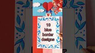 EASY BORDER DESIGNSPROJECT WORK DESIGNSCORNER AND SIDE BORDER DESIGN shehnilakhan [upl. by Nebuer]