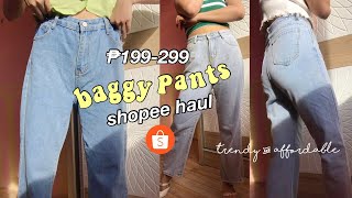 Finding the PERFECT Baggy Jeans • TryOn Haul [upl. by Niffirg]