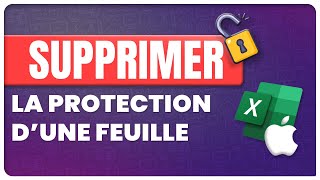 Supprimer la Protection dune Feuille Excel  Mac [upl. by Aikyt208]