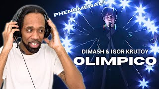 DIMASH IS PHENOMENAL dimash kudaibergen amp igor krutoy  olimpico  FIRST TIME REACTION [upl. by Meluhs128]