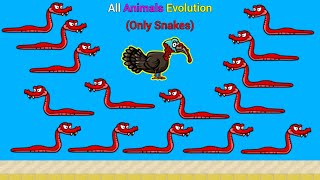 All Animals Evolution Only Eat Snakes To Level Up EvoWorldio [upl. by Tami]