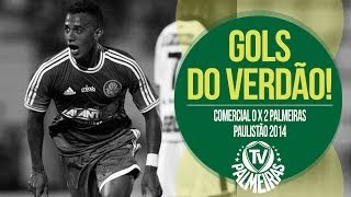 Confira os gols de Comercial 0 x 2 Palmeiras  Campeonato Paulista 2014 [upl. by Ylagam]