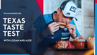 Logan and Alex take on the TEXAS BBQ 🍖 🇺🇸  Williams Racing [upl. by Namreg195]