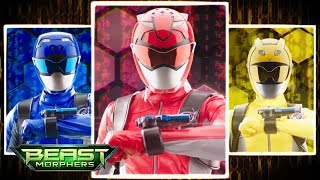 Power Rangers Beast Morphers Morph Sequence  Power Rangers Official [upl. by Ennaear353]