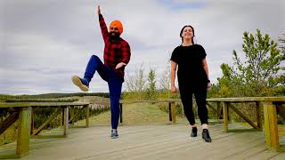 Bhangra and Irish Dance MashUp in the Yukon Wilderness Near Whitehorse [upl. by Annirtak897]