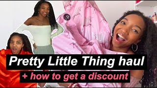 Pretty Little Thing haul and how to get a discount code [upl. by Carling231]