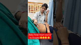 Baby bumpbaby fetal heart sound by doppler [upl. by Yrroc299]