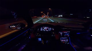 AUDI RS6 C8  NIGHT DRIVE POV by AutoTopNL [upl. by Paschasia634]