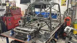 Front end going in the Christmas tube chassis car [upl. by Igiul]