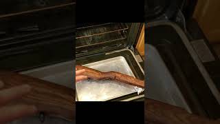 EASILY Remove COSMOLINE From MILSURP Rifle STOCK  Cleaning up SKS stock with OVEN HEATING Short [upl. by Dulci]