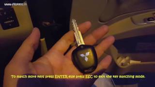 Mitsubishi Pajero Sports Key Coding [upl. by Netsirt]