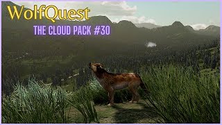 Cougar Attack On The Move and Pups First Big Meal  The Cloud Pack 30  WolfQuest No Map No Hud [upl. by Ertemed771]