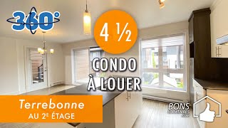 Réalité virtuelle appartement à louer  Condo for rent  Terrebonne 4 12 BonsLocatairescom [upl. by Tyrone67]