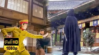 Kung Fu Movie The man in black is a master of kung fu and challenges the enemy in single combat [upl. by Atcele]