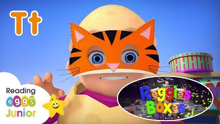 Learn Letter T 🔤 Reggie’s Boxes 🎁 Learning Letters  English Alphabet [upl. by Aitekram742]