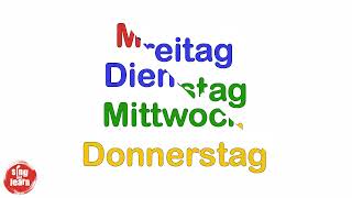 Das Wochentage Lied Days of the week in German song for kids 1 [upl. by Saum981]