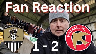 Notts County 12 Walsall Fan Reaction [upl. by Stace]