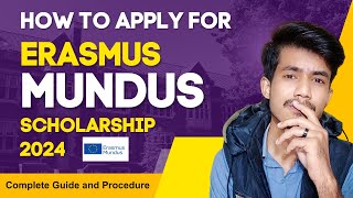 Erasmus mundus Scholarship 2024 Application Guide [upl. by Gentille579]