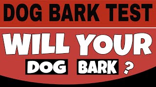 Dog Bark Test  This Sound Will Make Your Dogs Barking [upl. by Airdnat]