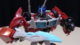 Transformers Prime Voyager OPTIMUS PRIME EmGos Transformers Reviews N Stuff [upl. by Kyred459]