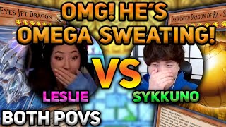 CRAZY YUGIOH MIND GAMES Leslie VS Sykkuno— “THERE’S NO WAY HE’S BLUFFING”  Master Duel [upl. by Ecnarf]