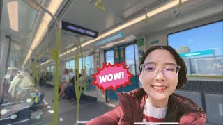 Trying the new Sydney Metro line  Đi thử tàu metro mới ở Sydney [upl. by Lamdin]