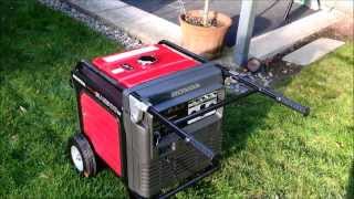 Quiet Honda EU6500is Generator Review and whole house backfeed [upl. by Arayk905]