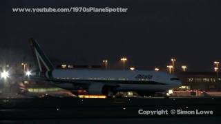 Alitalia B772 IDISA New revised colours MAN 101209 [upl. by Mara3]