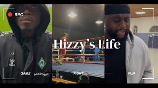 A Day In Hizzy’s Life 1 Derrick Köhn’s Game  Jerry Alabi’s Box Fight [upl. by Ilatfan]