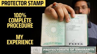 How I got Emigrants Protection Protector Stamp on my work visa  Complete Procedure [upl. by Aennyl]