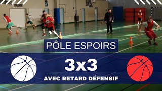 ► Exercice de 3 contre 3 avec retard défensif 3vs3 Late D Drill HD [upl. by Ikaz865]