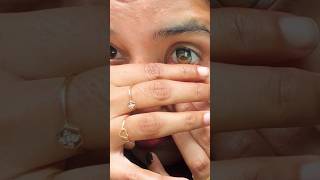 Easiest way to insert contact lenses without lens applicator🤞🏻 contactlenses trick [upl. by Niltiak909]