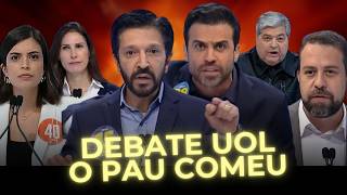 NUNES TENTA IMITAR DATENA E VAI PRA CIMA DE MARÇAL 😂  DEBATE UOLREDE TV ANÁLISE [upl. by Orabla]