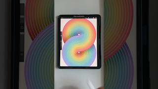 Infinity procreate digitaldrawing art ipad rainbow drawing aesthetic digitalart design fun [upl. by Atinauq78]