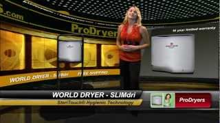 World Dryer SlimDri Hand Dryer Review Video Buy L974 L970 L971 L972 L973 L976 Best Price [upl. by Hullda412]