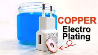 Copper Electroplating In 3 Minutes  How To Make Copper Plating Solution [upl. by Yroger]