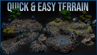 Quick amp Easy Wargaming Terrain Hills  Miniature Foam Hills for Tabletop Games [upl. by Nohtanoj]