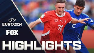 Switzerland vs Italy Highlights  UEFA Euro 2024  Round of 16 [upl. by Bywaters]