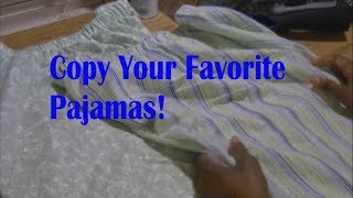 DIY Pajamas Duplicate Existing Pjs [upl. by Brennen]