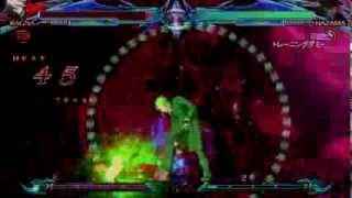 blazblue chrono phantasma unlimited hazama combo [upl. by Searcy]