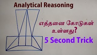 ANALYTICAL REASONING IN TAMIL  COUNTING OF LINES IN TAMIL  TNPSC SSC IBPS RRB  AAKKAN MATHS [upl. by Asiek]