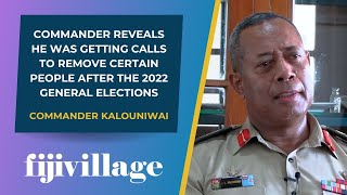 Commander reveals he was getting calls to remove certain people after the 2022 general elections [upl. by Nnayrb]